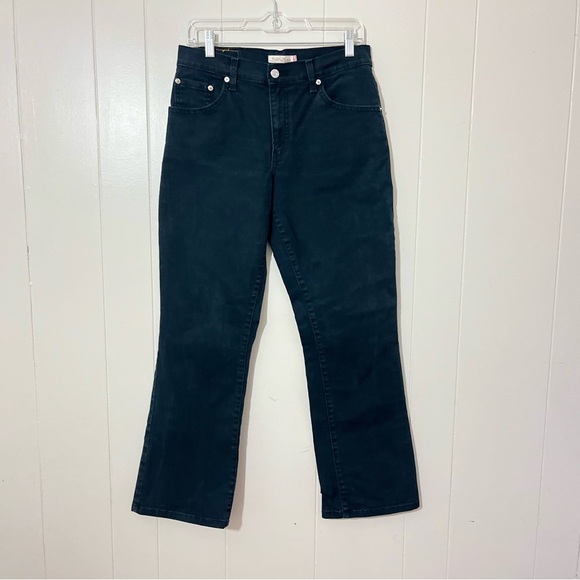 Levis 550  Relaxed Boot Cut  Jeans Womens Black Size 8s - Picture 1 of 9